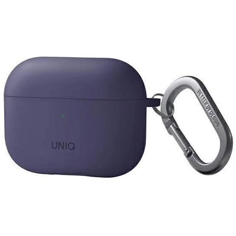 Uniq Case Nexo Airpods Pro 2 Gen + Ganci Per Auricolari Silicone Viola /nero Viola - Foto 3