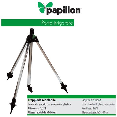 Treppiede telescopico per Irrigatore in metallo Attacco 1/2 F H Max cm 84 - Foto 2