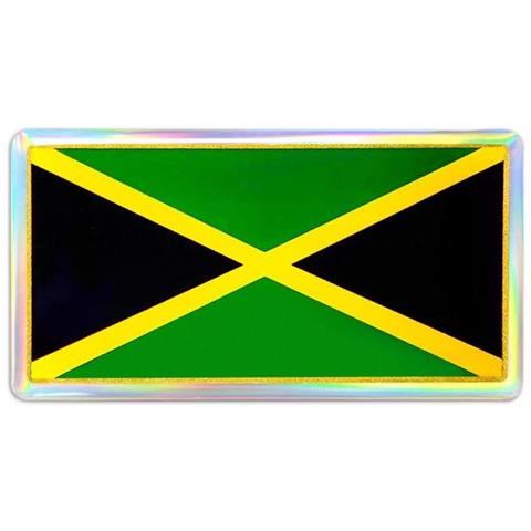 Adesivo Sticker 3D Bandiera Jamaica, 88 x 40 mm - Foto 1