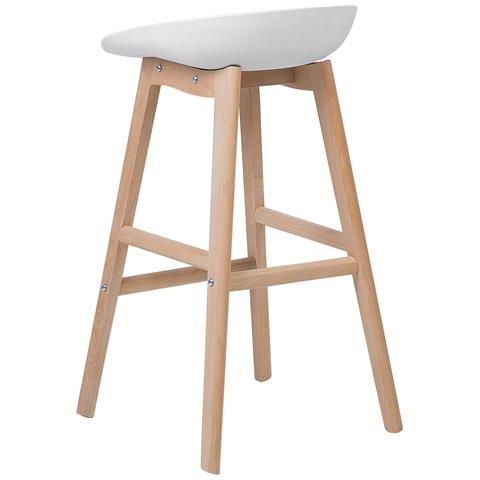 Set Di 2 Sgabelli Da Bar In Colore Bianco Micco - Foto 18