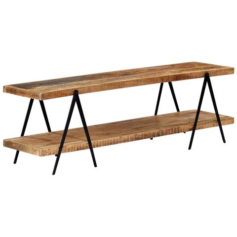 Mobile Porta Tv 160x40x50 Cm In Legno Massello Di Mango - Foto 2