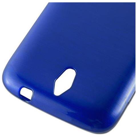 Custodia Compatibile Con Huawei Ascend G610 In Blu - Coperchio Protettivo In Silicone Tpu Flessibile Con Design Spazzolato - Foto 7