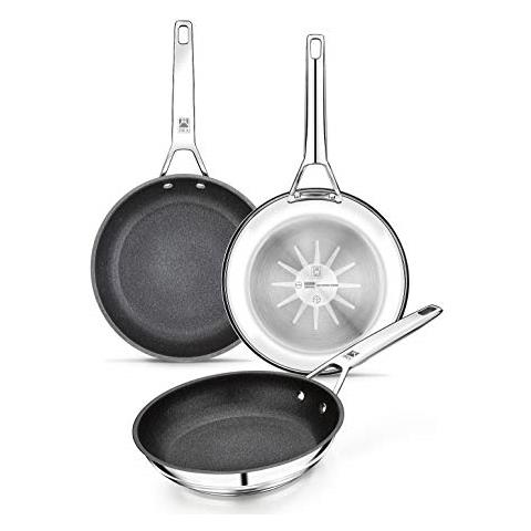 Bra Connect - Padella In Alluminio Pressofuso Antiaderente Profile E Tecnologia Bi-clad, Adatta A Tutti I Tipi Di Piani Cottura, Compresa Induzione, Senza Pfoa, Spernatore 4,5 Mm 24 - Foto 2