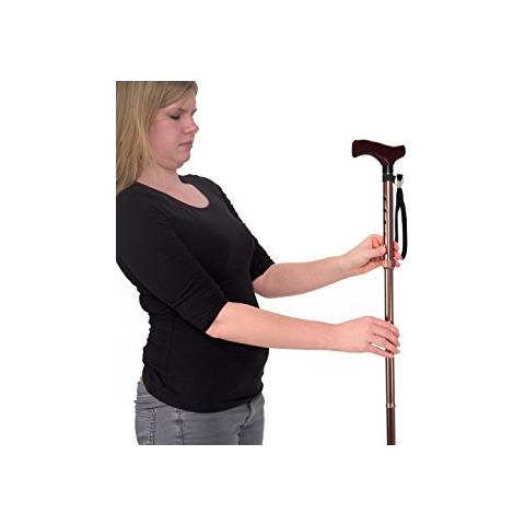 , 70510020, Bastone Da Passeggio Pieghevole, In Bronzo - Foto 1