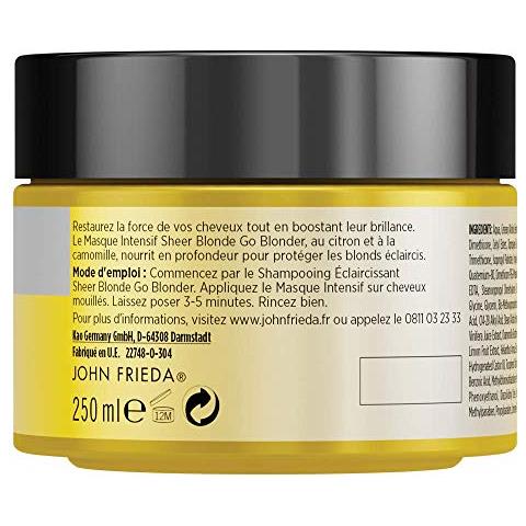 Sheer Blonde Gb Blonder Schiarente Intensivo Maschera 250 Ml - Foto 3