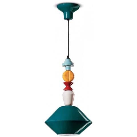 Lampada A Sospensione Decò H56 C2510-vpe Colore Blu - Foto 1