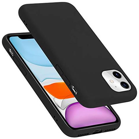 Custodia Compatibile Con Apple Iphone 11 6.1 In Liquid Nero - Coperchio Protettivo In Silicone Tpu Flessibile - Foto 1