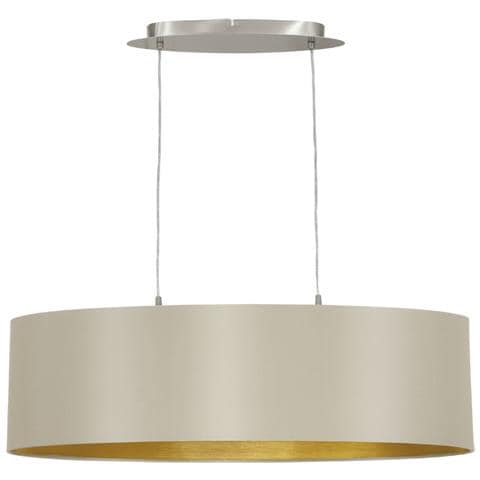 EGLO - 49868 Lampada A Sospensione E27 60 W Grigio, Oro Rosa