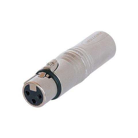 NA3FM, XLR, XLR, Maschio / femmina, Grigio, Oro, -20 - 65 °C - Foto 1