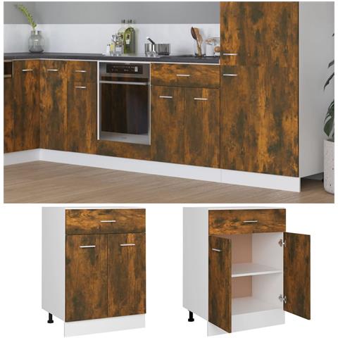 Mobiletto “Lyon” Rovere Fumo 60x46x81,5 cm - Foto 2