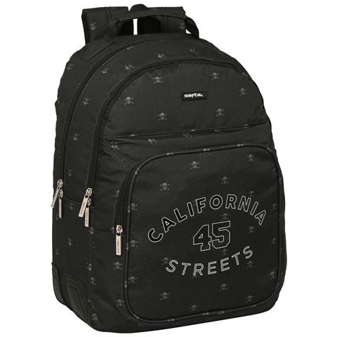 Zaino Scuola California Nero 32 X 42 X 15 Cm - Foto 1