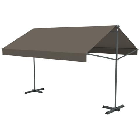 Tenda Manuale A Doppia Pendenza 4 X 1,5/1,5 M In Poliestere Color Tortora Iseo - Foto 3