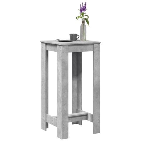 Tavolo Da Bar Grigio Cemento 51x50x103,5cm In Legno Multistrato - Foto 1