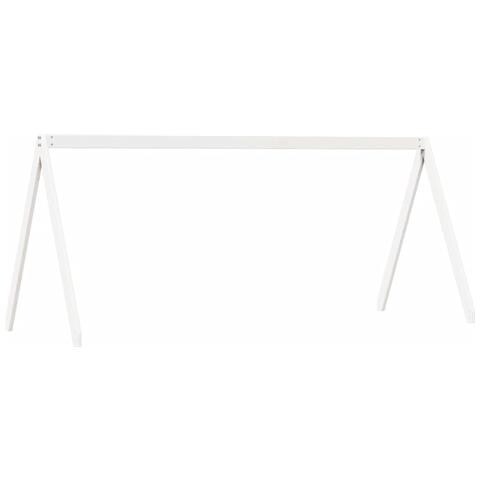 Tetto Letto Bambini Bianco 199x80,5x88 Cm Legno Massello Pino - Foto 2