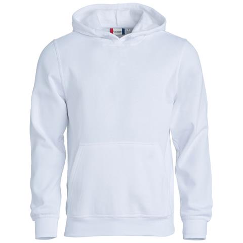 Basic Hoody Junior Bianco 140 - Foto 1