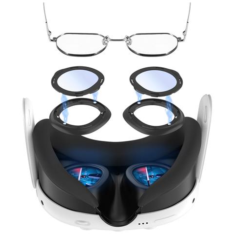 Montatura Per Lenti Graduate Meta Quest 3 Trasparenti (sono Necessarie Lenti Fornite Dall'utente) - Foto 2