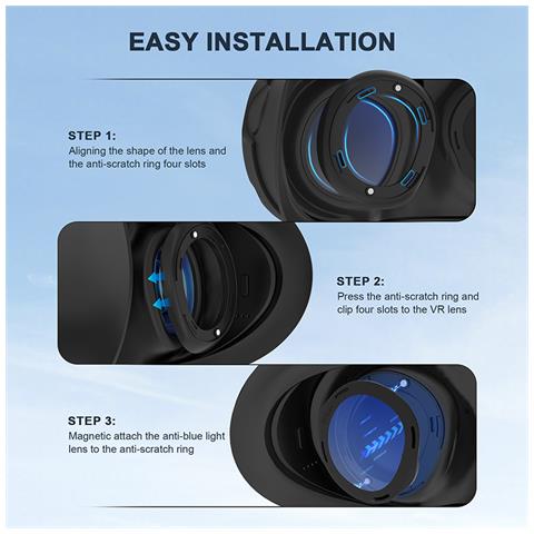 Montatura Per Lenti Graduate Meta Quest 3 Trasparenti (sono Necessarie Lenti Fornite Dall'utente) - Foto 7