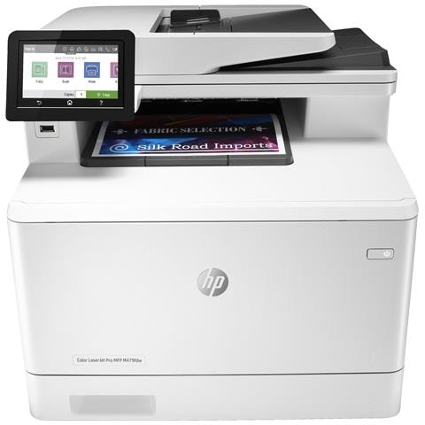 Stampante Multifunzione Color LaserJet Pro MFP M479fdw Laser a Colori A4 27 ppm Fronte Retro Automatico Wi-Fi Ethernet Fax ADF 50 Fogli Touchscreen 4,3" Colore Bianco - Foto 1