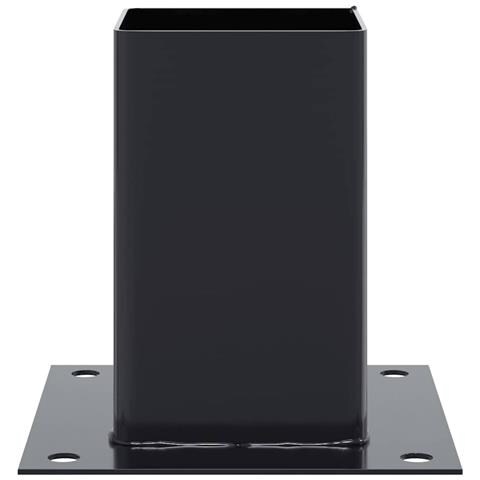 Basi per Pali Quadrati 12 pz 81x81mm Acciaio Verniciato Polvere - Foto 9