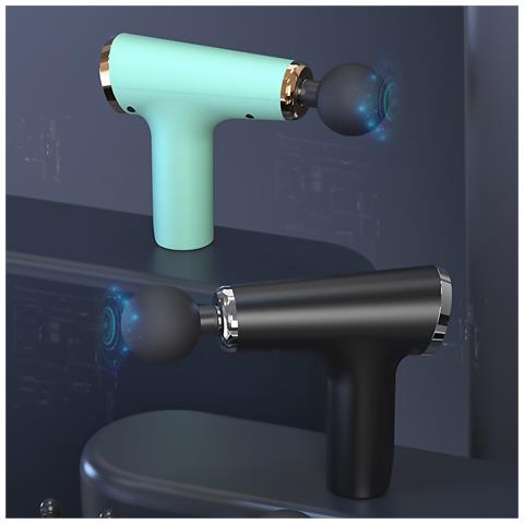 Mini Pistola Fascia Per Massaggio Muscolare Con 6 Intensità E 4 Teste Di Massaggio. - Foto 2