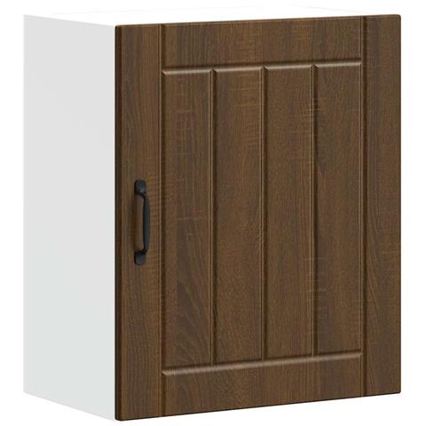 Pensile Da Cucina Lucca Rovere Marrone In Legno Multistrato - Foto 2