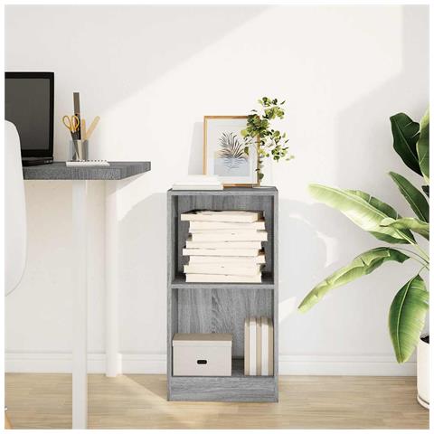 Libreria Grigio Sonoma 40x24x76 Cm In Truciolato - Foto 3