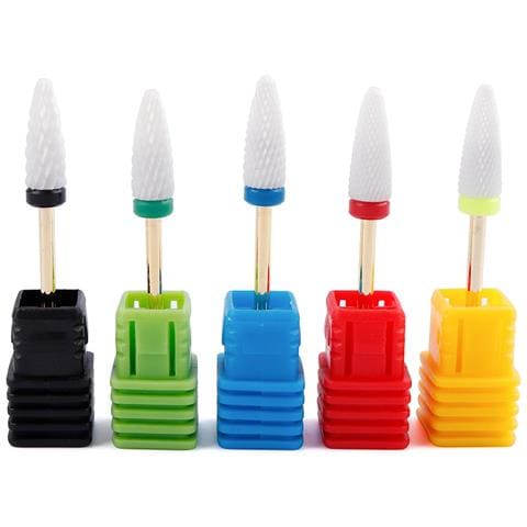Kit Di Punte Per Unghie In Ceramica, Per Levigatrici Elettriche. Include 5 Tipi. - Foto 1
