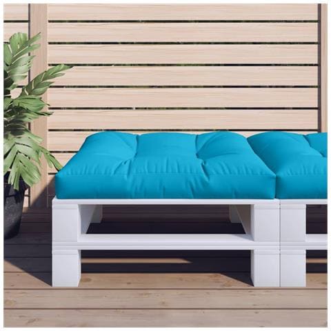 Cuscino Per Pallet Blu 70x70x12 Cm In Tessuto - Foto 1