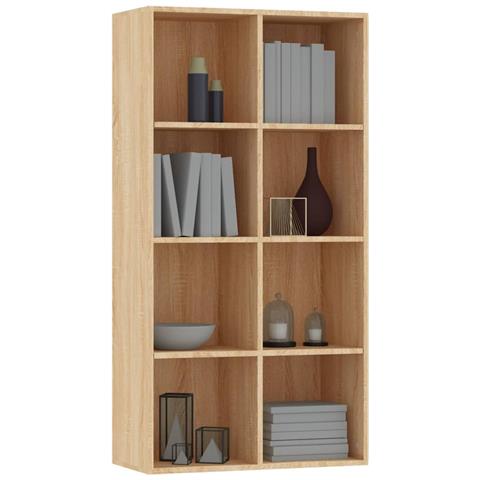 Libreria /credenza Rovere Sonoma 66x30x130 Cm Legno Multistrato - Foto 2