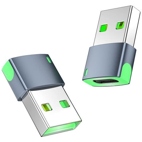 Adattatore Usb-c Illuminato Con Cordino - Confezione Da 2 - Foto 2