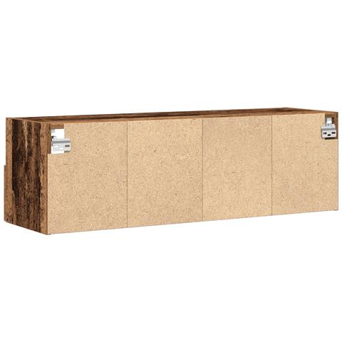 Armadietti da muro per TV 2 pz Legno Vecchio 100x30x30 cm Legno ingegnerizzato - Foto 9