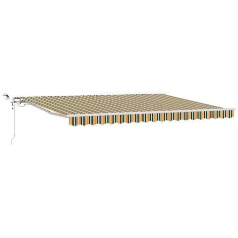 Tenda automatica retrattile con LED Verde e Giallo 450x300 cm - Foto 1