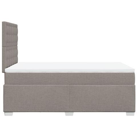 Giroletto a Molle con Materasso Tortora 120x190 cm in Tessuto - Foto 9