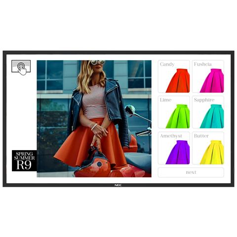 MultiSync ME501 IR-2 Design chiosco 127 cm (50") LED 400 cd /m² Nero Touch screen Processore integrato 18/7 - Foto 1