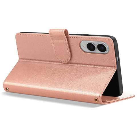 Custodia A Portafoglio Per Galaxy S25 Edge Con Cerniera E Laccetto Staccabile - Foto 5