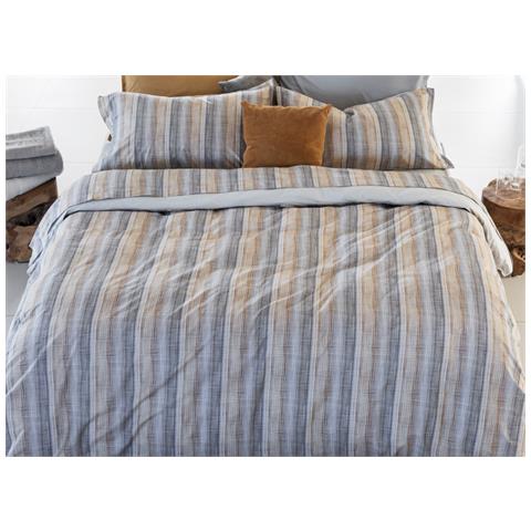 Completo Lenzuola Letto In Cotone Modello Les Uniques Dis. 2512 Matrimoniale Grigio 133 - Foto 1