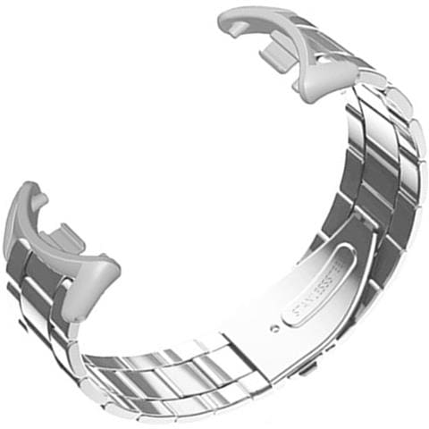 Cinturino In Acciaio Inossidabile Argento Compatibile Con Xiaomi Mi Band 10/9/8 Nfc - Foto 2