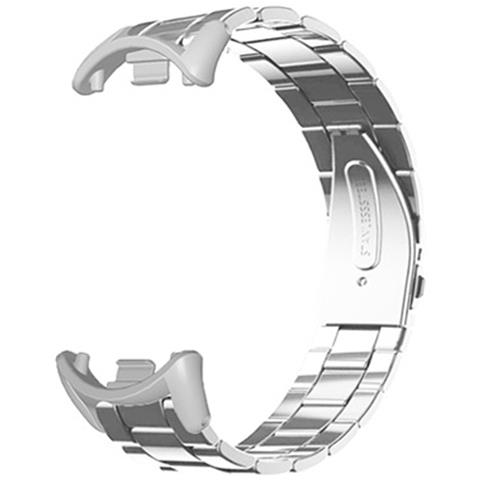 Cinturino In Acciaio Inossidabile Argento Compatibile Con Xiaomi Mi Band 10/9/8 Nfc - Foto 1