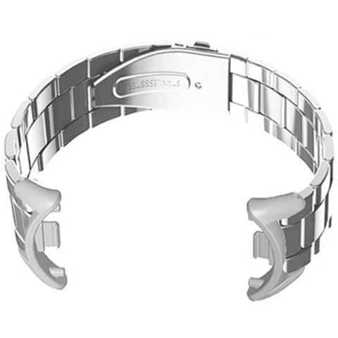 Cinturino In Acciaio Inossidabile Argento Compatibile Con Xiaomi Mi Band 10/9/8 Nfc - Foto 3