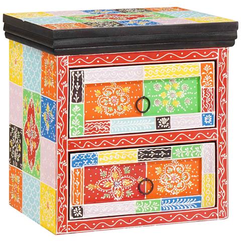 Armadio da Notte con cassetto Multicolore 40 x 30 x 40 cm - Foto 1