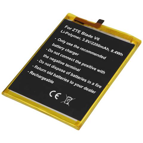 Batteria 3.8v Li-polymer Per Smartphone Compatibile Zte Blade V6 2200mah - Foto 1