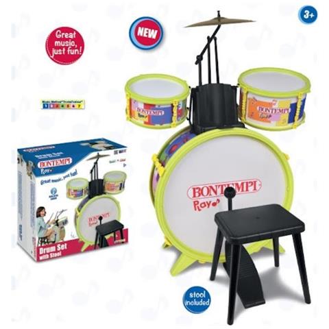 Batteria Classica 4 Elementi Con Sgabello E Bacchette - Foto 1