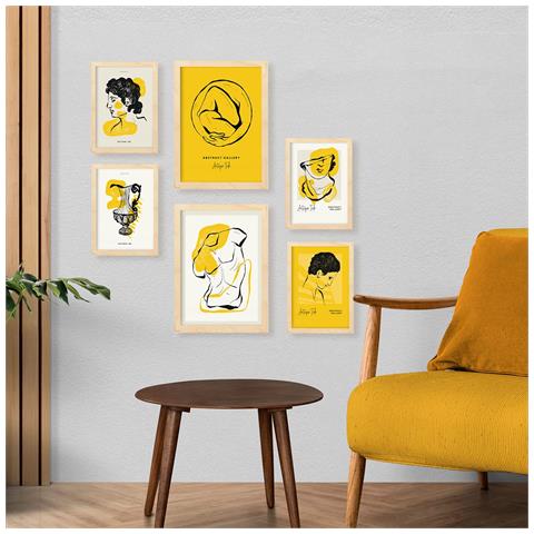 Set Di 6 Stampe Abbraccia Le Stampe Ispirate Alla Mitologia Greca Per L'interior Design In Inchiostro Nero A3 & A4 Senza Cornice - Foto 5