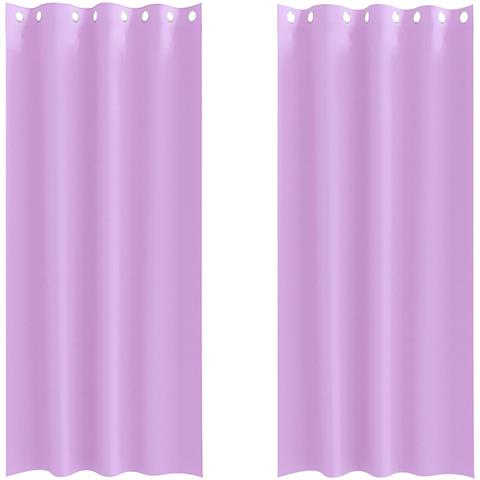 Tende con tende 2 pcs Viola 225x140cm Poliestere - Foto 1