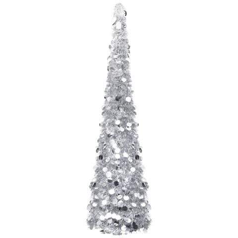 Lusso Casadino - Albero Di Natale Artificiale Apribile Argento 180 Cm Pet - Foto 2