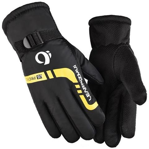 Guanti Termici Invernali Impermeabili Antivento Da Ciclismo Per Moto E Bici Elettriche Yellow - Foto 1