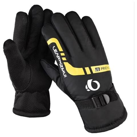 Guanti Termici Invernali Impermeabili Antivento Da Ciclismo Per Moto E Bici Elettriche Yellow - Foto 2