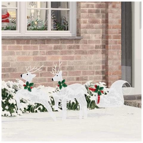 Renne LED 3 pcs Bianco Freddo Tessuto - Foto 2