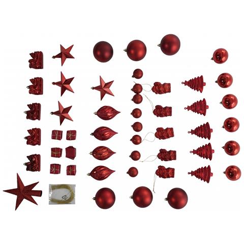 Dmora Weihnachtsdekoration Lupari Rot - Foto 3