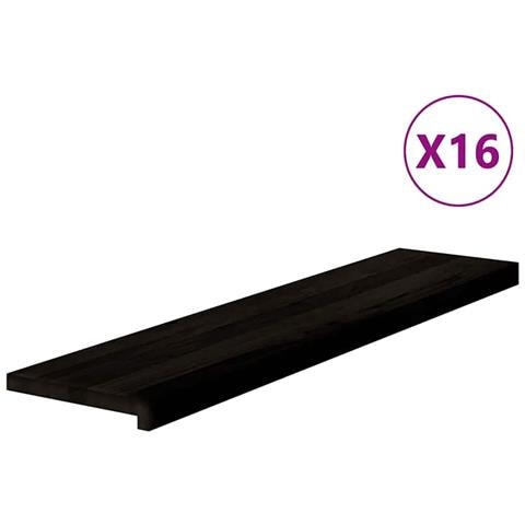 Gradini 16 pz Marrone Scuro 110x30x2 cm Legno Massello Rovere - Foto 1